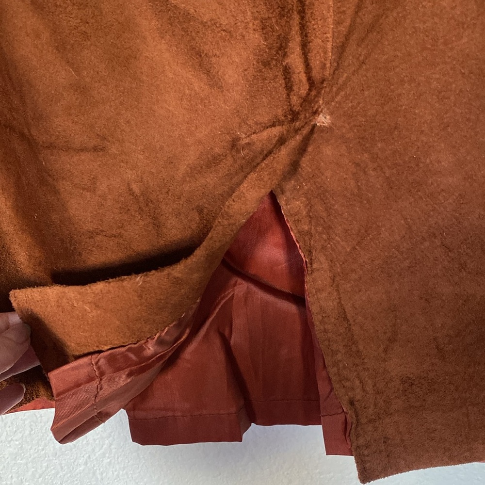 90s suede‎ skirt vintage - Picture 4 of 7